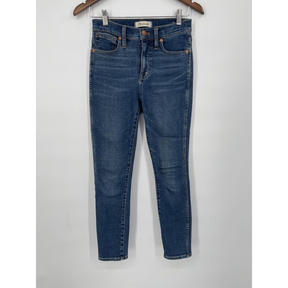 Madewell 10 High Rise Skinny Jeans Medium Wash Women Size 24